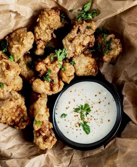 Fried Alligator Dinner.
